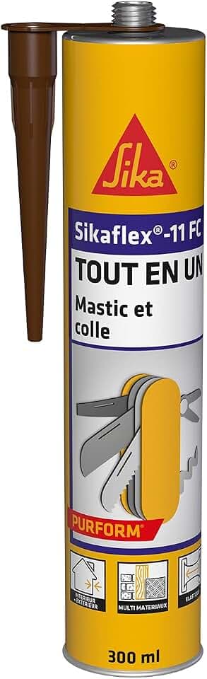 SIKA 11 FC Purform Braun, Spachtelmasse, Fugen- und Verklebung, Mehrzweck-Klebstoff, für Innen und Außen (Sikaflex 11 FC+), 300 ml