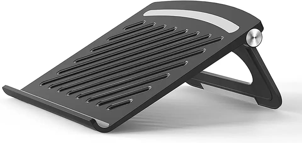 CELLONIC Laptopunterlage Schoß Lüfter für Laptop u. Notebook bis 17" Zoll - Knietablett Laptophalter: ergonomisch höhenverstellbar einstellbar Ständer - 3in1 Lapstand: Erhöhung Kühler Bett Auflage