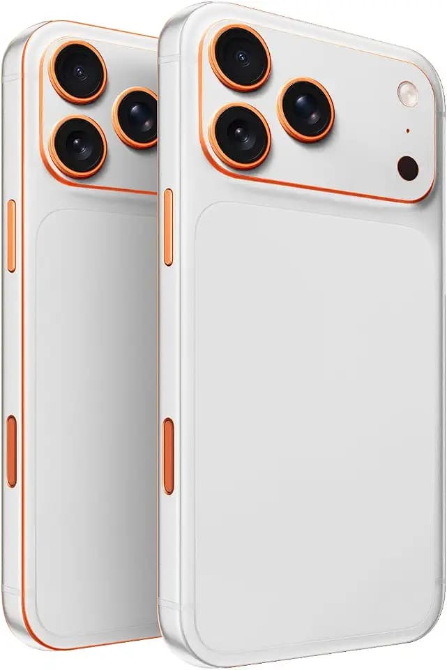 2 Pack of Phone Skins for Apple iPhone 17 Pro Max - Solid White| Protective Vinyl Covers | Matte Finish | Made in The USA by MightySkins