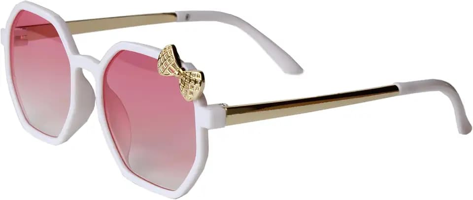 Girls Sunglasses for Kids, Bow Ribbon Sunglasses, UV Protection, Cute Stylish Shades for Little Girls