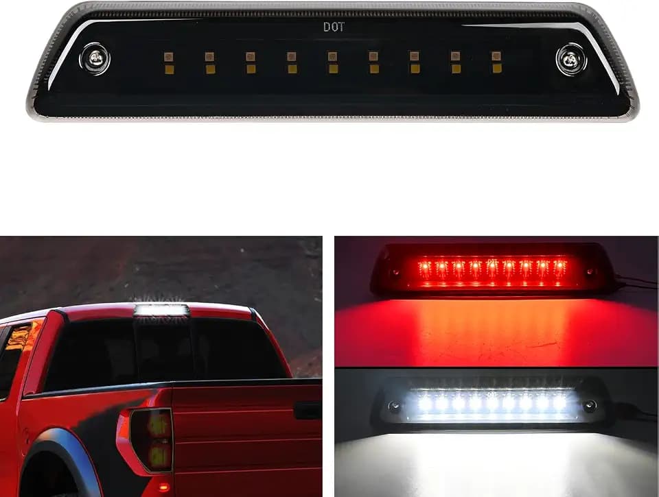 Nilight Third Brake Light for Ford F-150 2009-2014, Smoked Lens