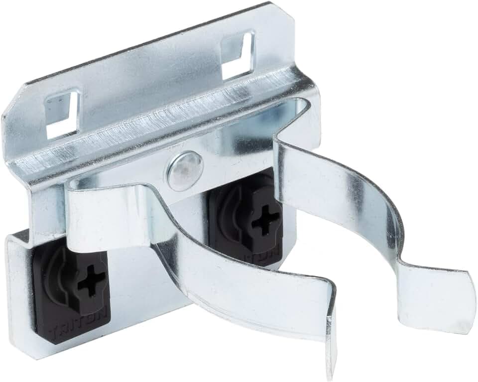 Triton Products Verlängerter Federclip Stecktafel-Haken für quadratische Lochstecktafeln, Legierter Stahl, Silber, 1 1/2-2 3/4 Inch Extended