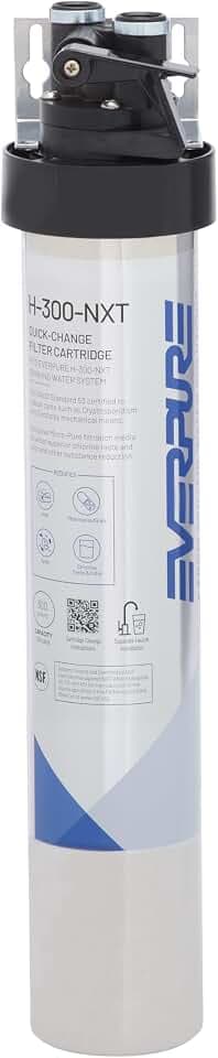 Pentair Everpure H-300-NXT Drinking Water System, 300 Gallon Capacity, Reduces Chlorine Taste & Odor, Lead, VOCs, Sediment, NSF Certified, Made in USA