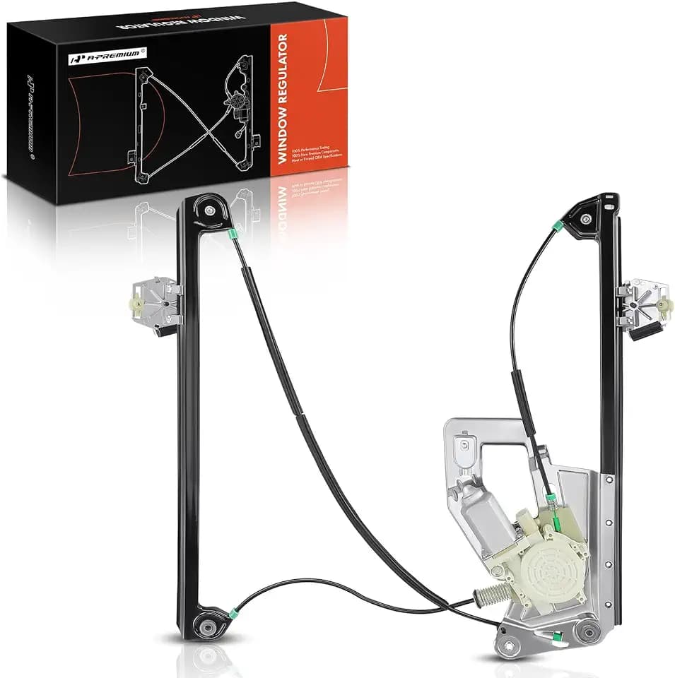 A-Premium Front Driver Side Power Window Regulator with Motor (2-Pin)