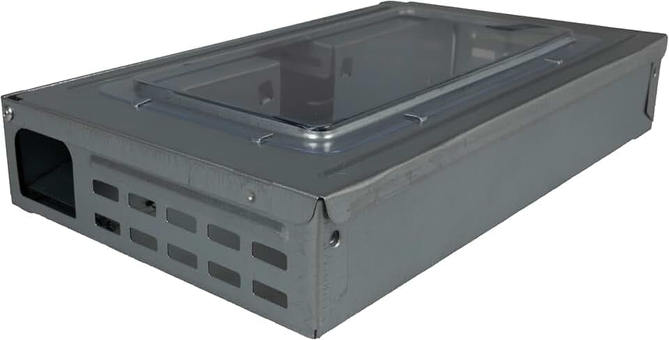 Windhager Mehrfach Maus-Lebendfalle - Mausefalle aus Stahl - Mausefalle lebend, Rattenfalle lebend, Tierfreundlich - Ideal für Speisekammer, Garage und Keller, Mehrfachfalle