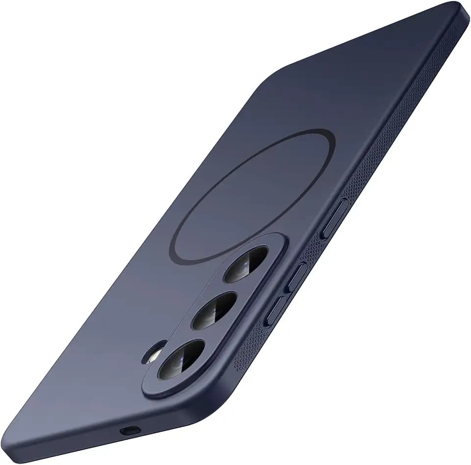 JETech Slim Magnetic Case for Samsung Galaxy S26, Anti-Slip, Deep Blue
