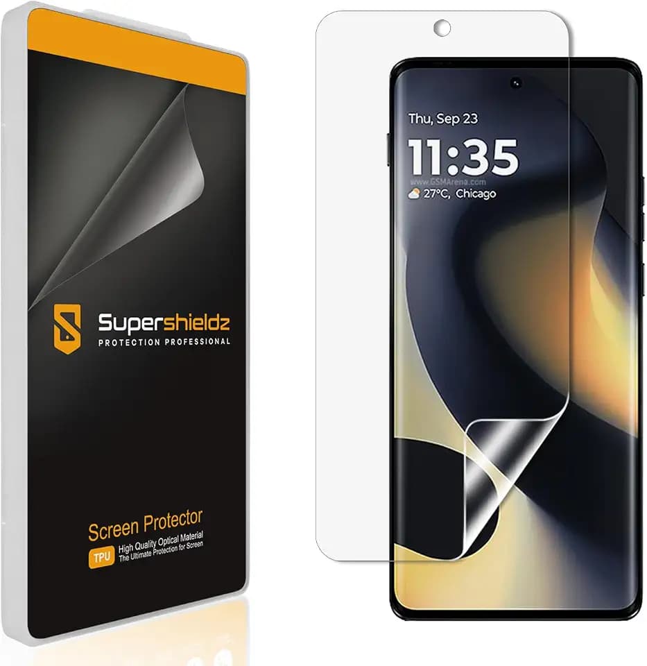 Supershieldz (2 Pack) Designed for Motorola Edge (2024) Screen Protector, High Definition Clear Shield (TPU)