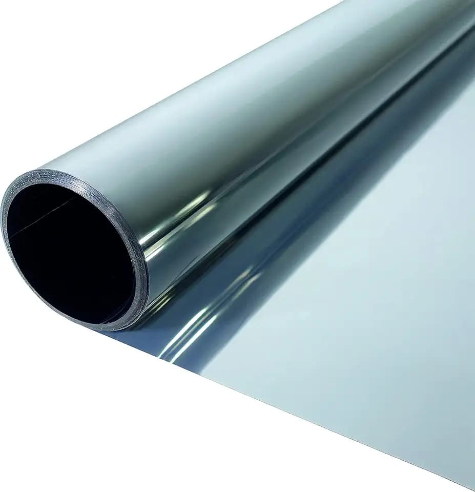 Premium Spiegelfolie 300 x 76cm – Sonnenschutz – 99% UV-Schutz – Sichtschutz – 55% Wärmereflektion – Fensterfolie – selbstklebend