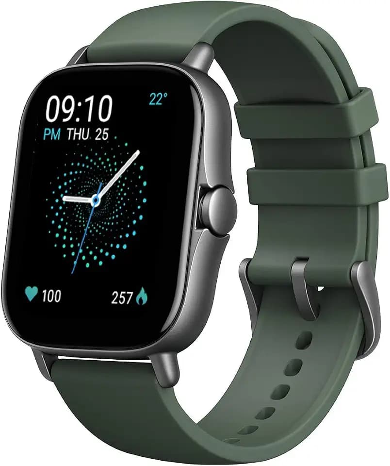 Amazfit Smartwatch GTS 2e GPS 1,65''Aktivitätstracker für Fitness und Gesundheit mit 90 Sportmodi, 14 Tagen Akkulaufzeit, Überwachung von SpO2, Herzfrequenz, Schlaf, Stress für Herren Damen