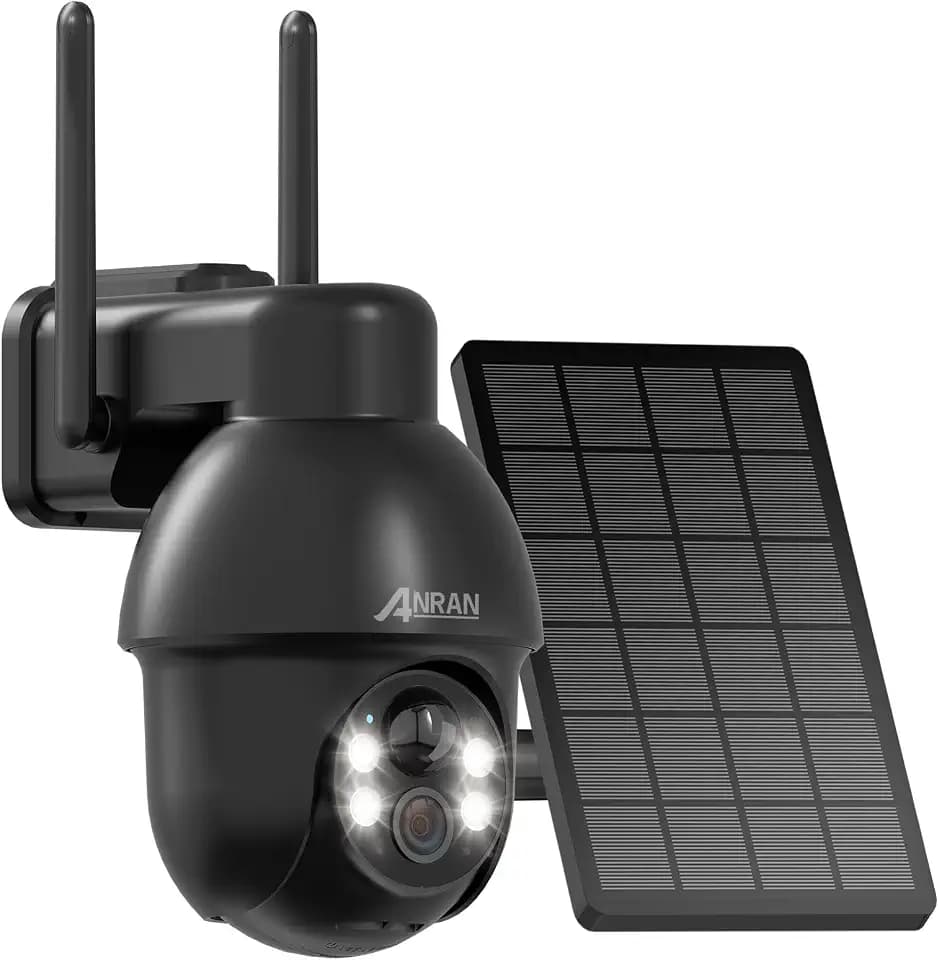 ANRAN Solar Security Cameras Wireless Outdoor 2K WiFi Camera for Home