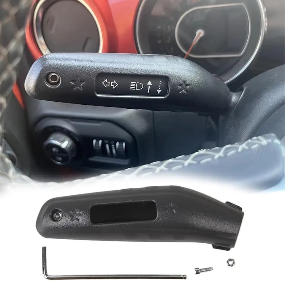 YOCTM Turn Signal Lever Indicator Switch Extension Cover Kit for Jeep Wrangler JL JT 2018-2025 Interior Accessories Signal Rod Extension Turn Signal Lever Position Kit