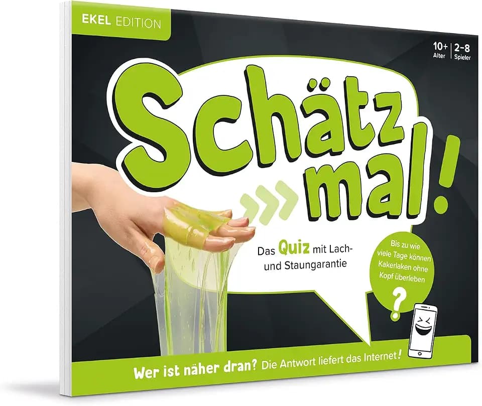 Schätz mal! Ekel Edition: Das Quiz mit Lach- und Staungarantie I Ab 10 Jahre I 2-8 Spieler I Spiele-Block