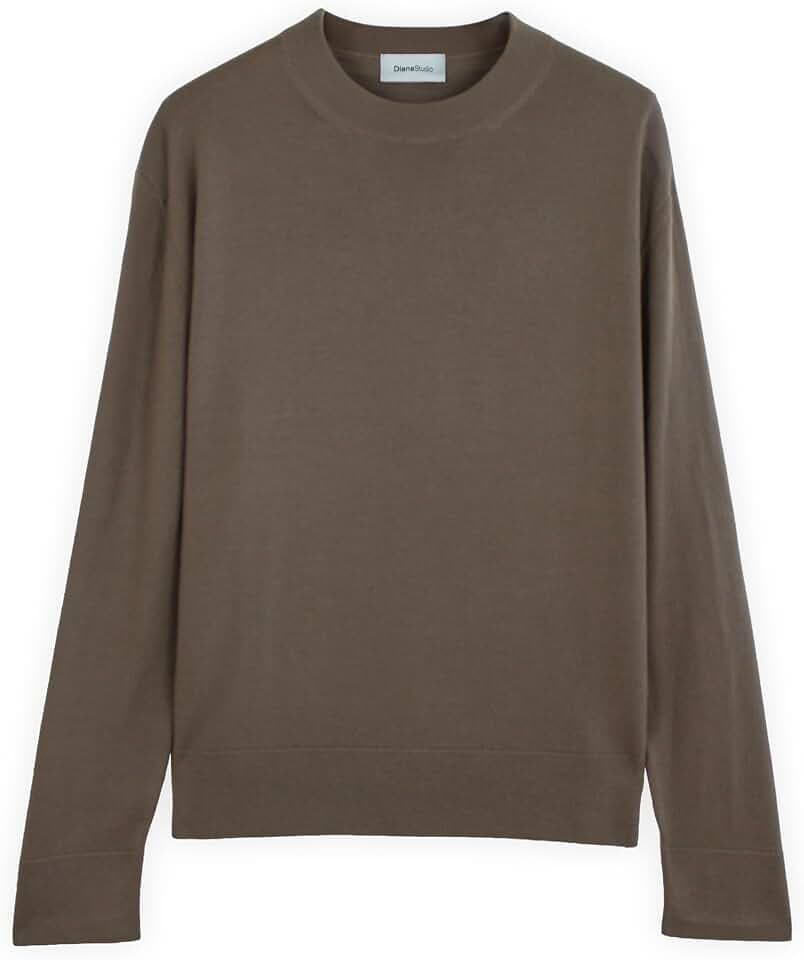 Diana Studio Herren Rundhalspullover aus Cashmere und Merinowolle Pullover Sweater