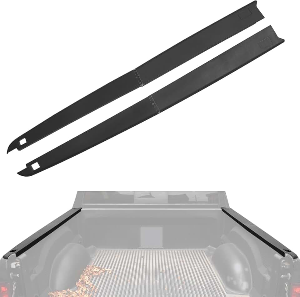 5.7ft Truck Side Bed Rail Caps for Dodge Ram 1500 Crew Cab 2009-2018– Left Right Side Truck Bed Rail Protector Cover W/Stake Holes