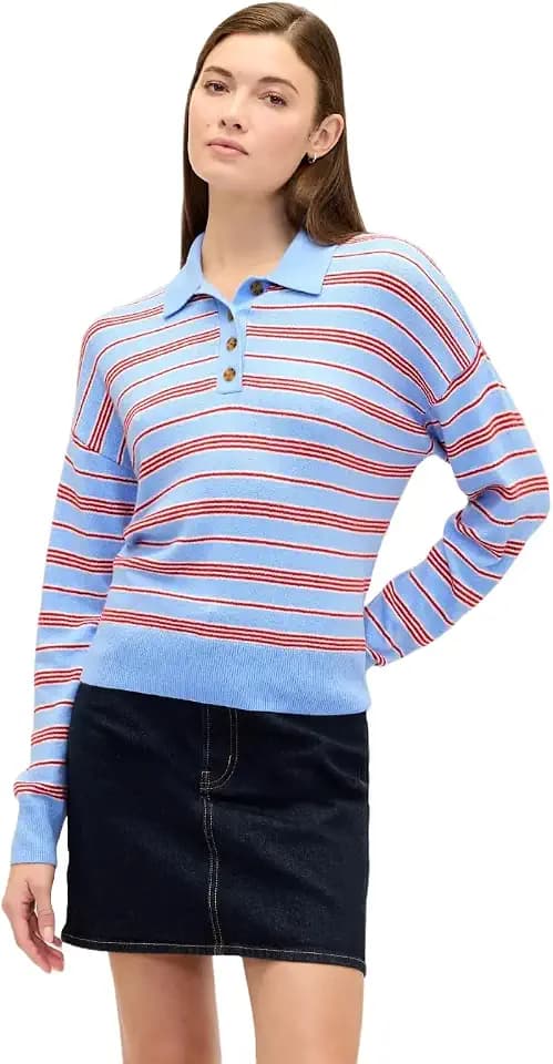 GAP Women's Cashsoft Polo Pullover Sweater