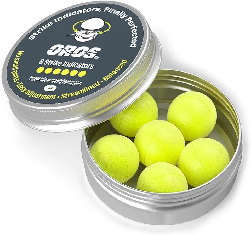 Oros Strike Indicators for Fly Fishing, Reusable Foam Nymph Indicators, High Visibility Trout Fishing Float, Assorted Sizes