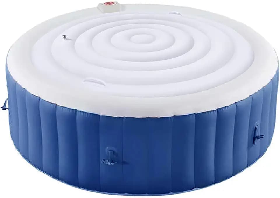 5.4 Ft Inflatable Hot Tub Cover - Energy Saving Lid for Round Hot Tub