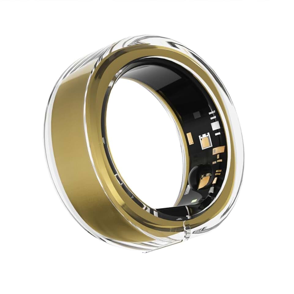RingConn Silicone Ring Protector - Ultra-Thin Transparent Elastic Case Smart Ring Fitness, Outdoor Camping (Size S for 6/7/8)