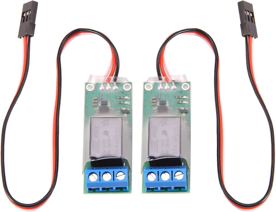 PRATYAHARA 2 Stück RC PWM Elektronisches Relais-Schalter für RC Flugzeug, Basteln, Modell, Navigationslicht, Universal-Steuerung, K1 Schalter
