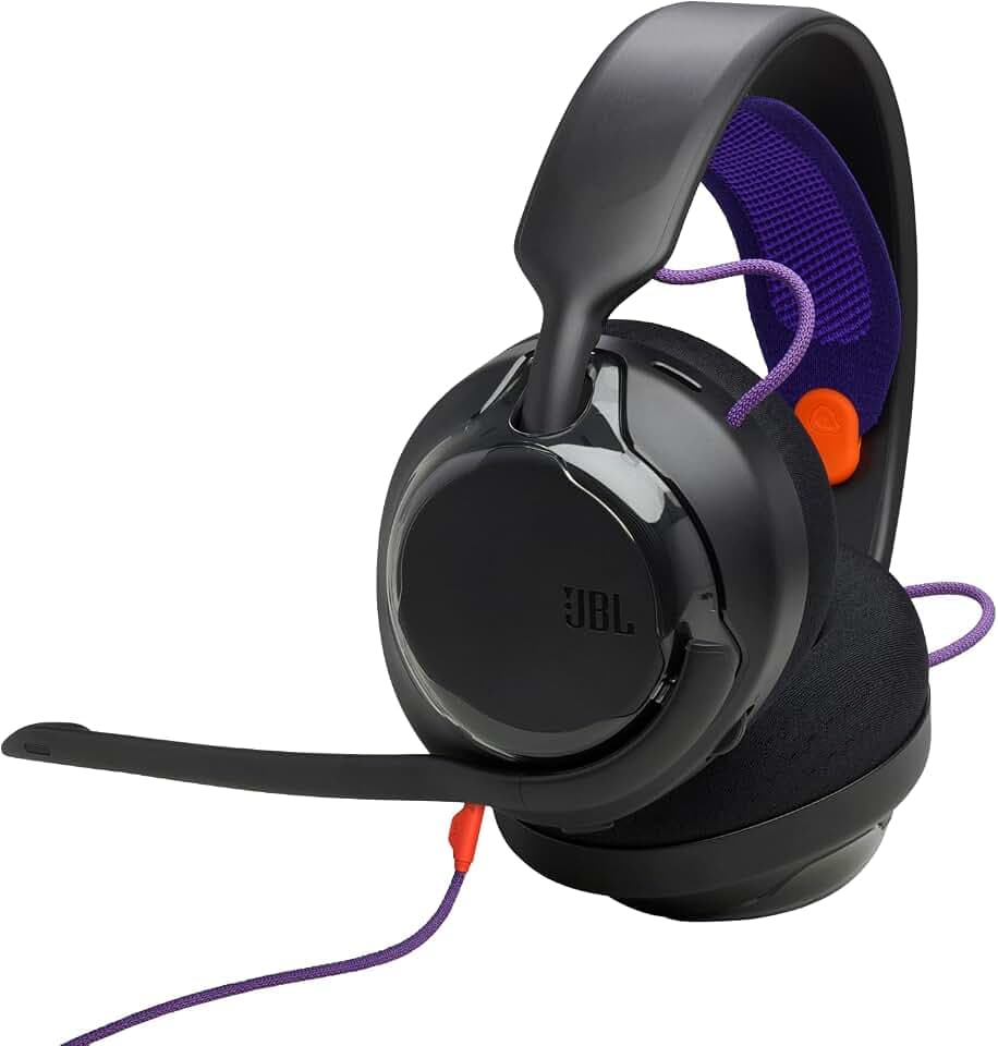 JBL Quantum 250, Kabelgebundenes Gaming-Headset, Spatial Sound - Schwarz