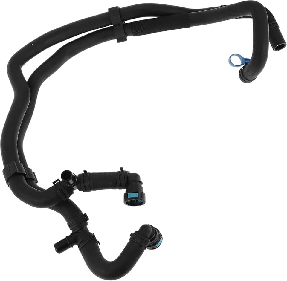 1 Pc HVAC Heater Hose Assembly for Land Rover LR3 4.4L 2005-2009 Engine Radiator Coolant Hose No.PCH501094 Black Rubber