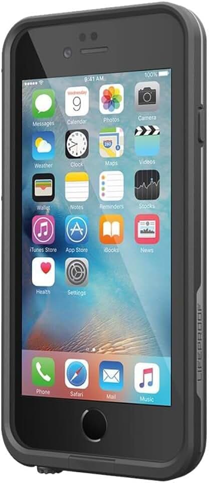 LifeProof Fré wasserdichte Schutzhülle für Apple iPhone 6 plus/6s plus, schwarz