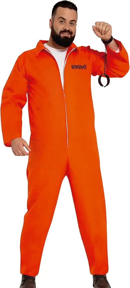 FIESTAS GUIRCA | Convicto Kostüm - Sträflings Overall für Halloween