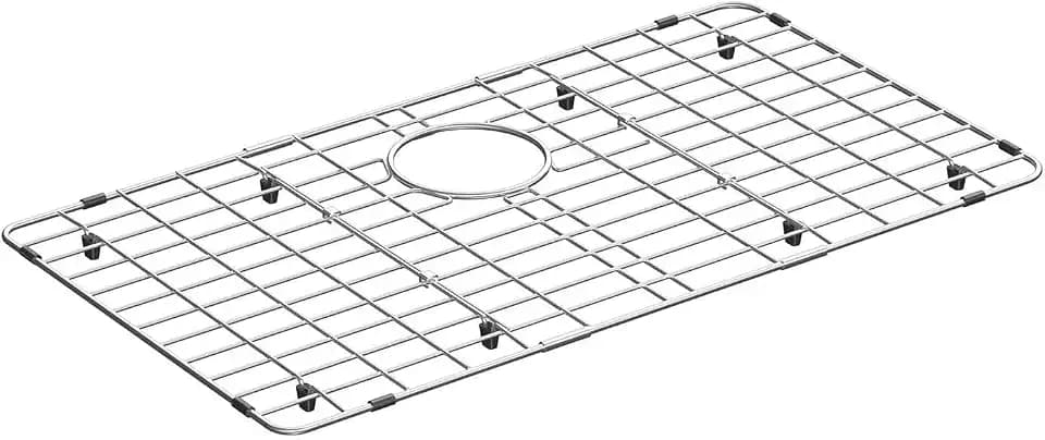 Sink Rack for Bottom of Sink, Rust-Resistant Grid Protectors for Sink Bottom, Scratch Prevention, Drainage Support,Stainless Steel,28-3/4 * 15-3/4 inch