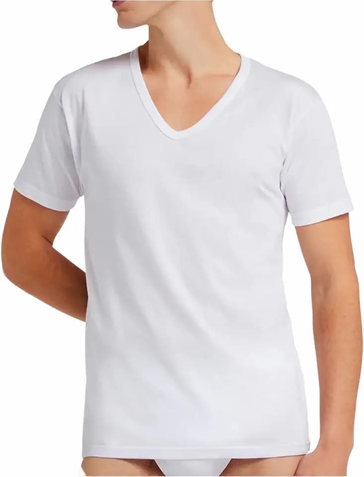 Liabel 3 t Herren Körpershirt Halbarm V-Ausschnitt 100% Baumwolle Art. 03828/53