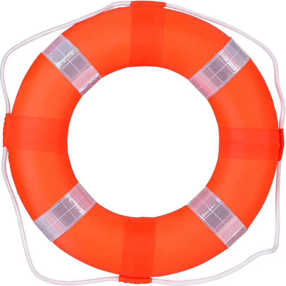 20 Inch / 50cm Pool Safety Life Preserver Throw Ring Buoy
