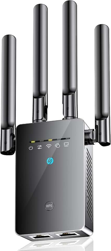 WiFi Extender, WiFi Booster Signal Amplifier, Internet Repeater for Home