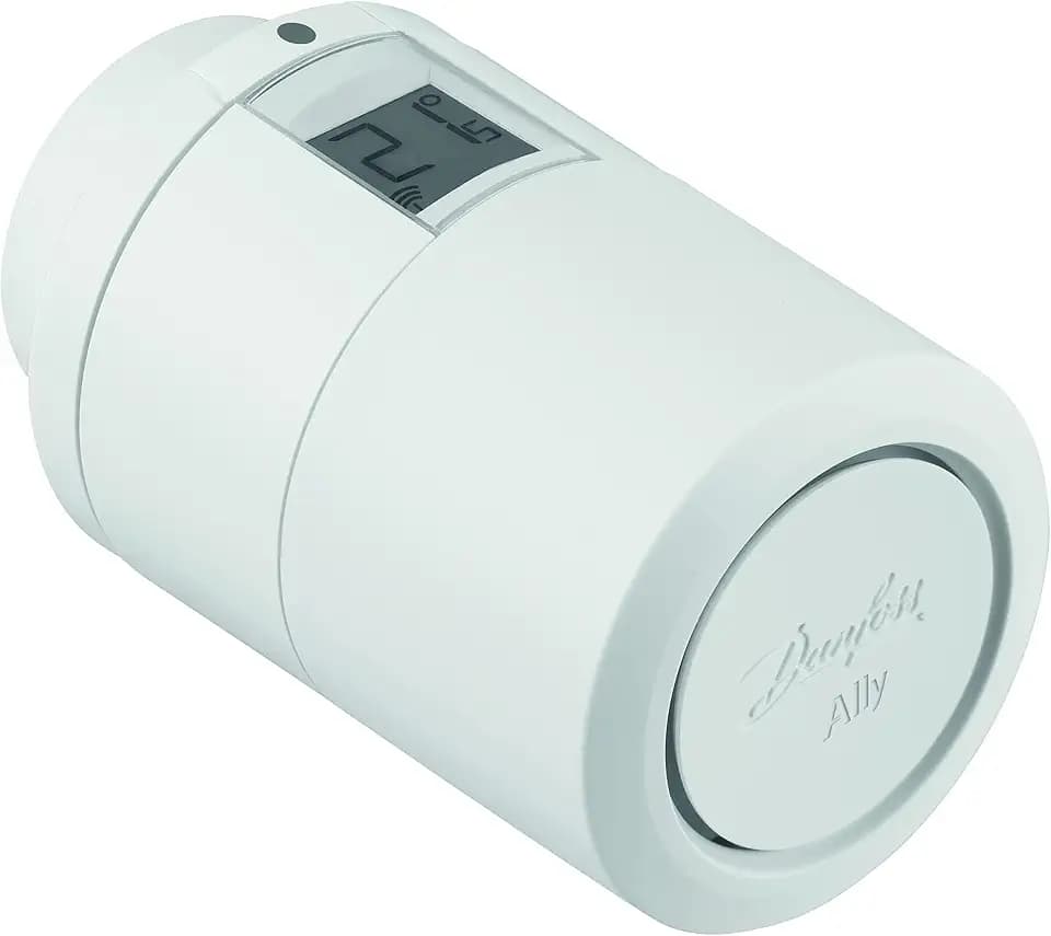 Danfoss Ally Smart Heizkörperthermostat - Zigbee Steuerung, kompatibel mit Alexa, einfache App-Bedienung