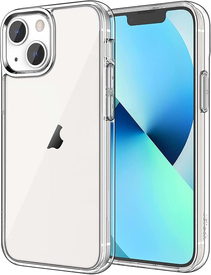 JETech Hülle für iPhone 13 mini, Anti-Vergilbung, Durchsichtig