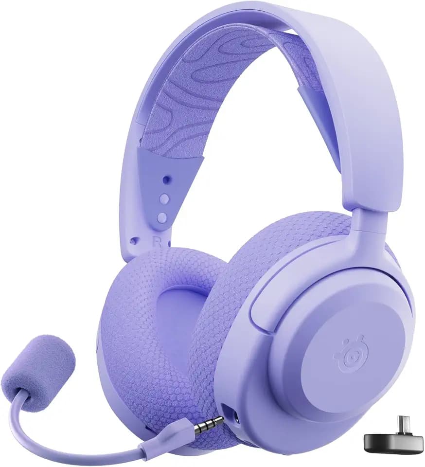 SteelSeries Arctis Nova 3X Wireless Xbox Headset - Gaming Headset Wireless - App-Steuerung - 40 Std. Akku & Schnellladefunktion - 2,4 GHz/Bluetooth - Abnehmbares Mikro - Für Xbox, PC & mehr - Lavendel