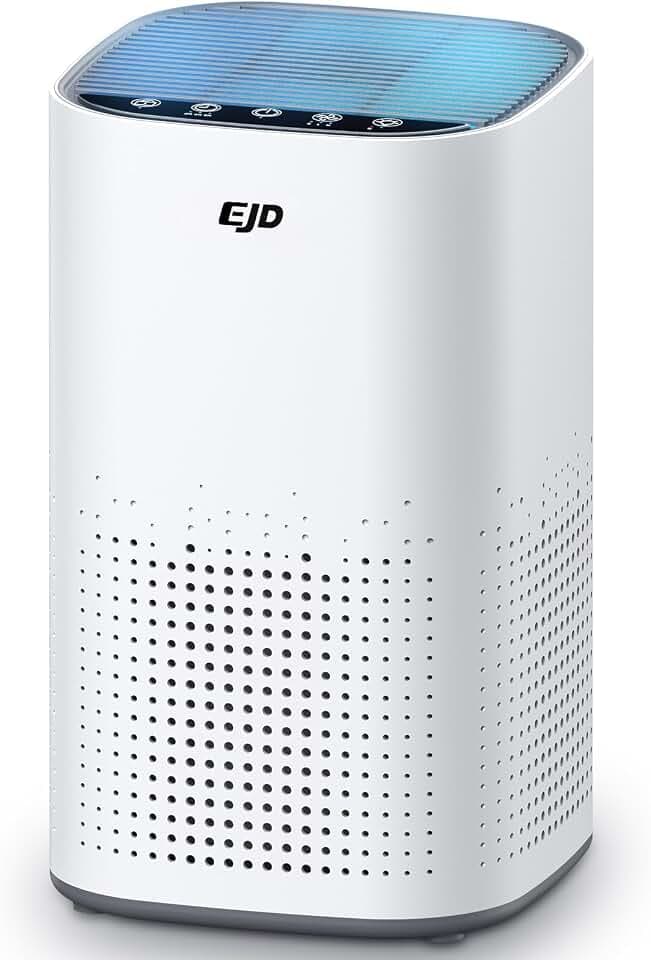 EJD Luftreiniger Allergiker, H13 HEPA Filter, leise 15 dB, Schlafzimmer