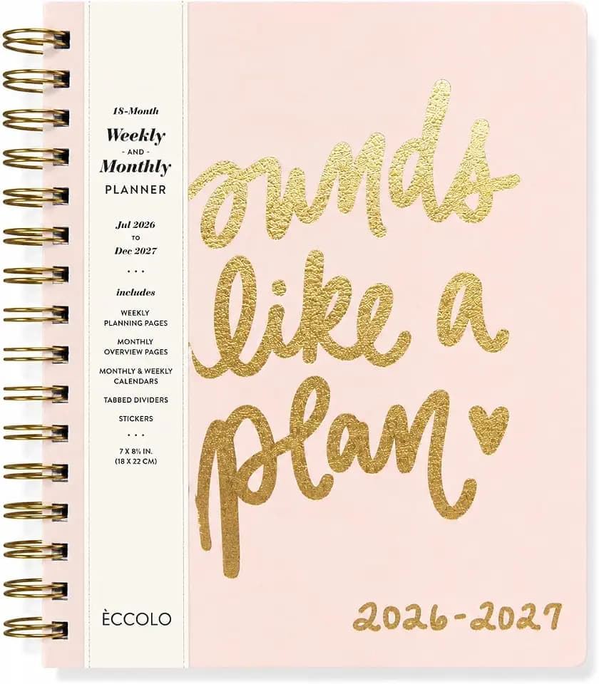 WORLD TRAVELER Academic Planner School Organizer Jul 2026-Dec 2027, 7"x9"