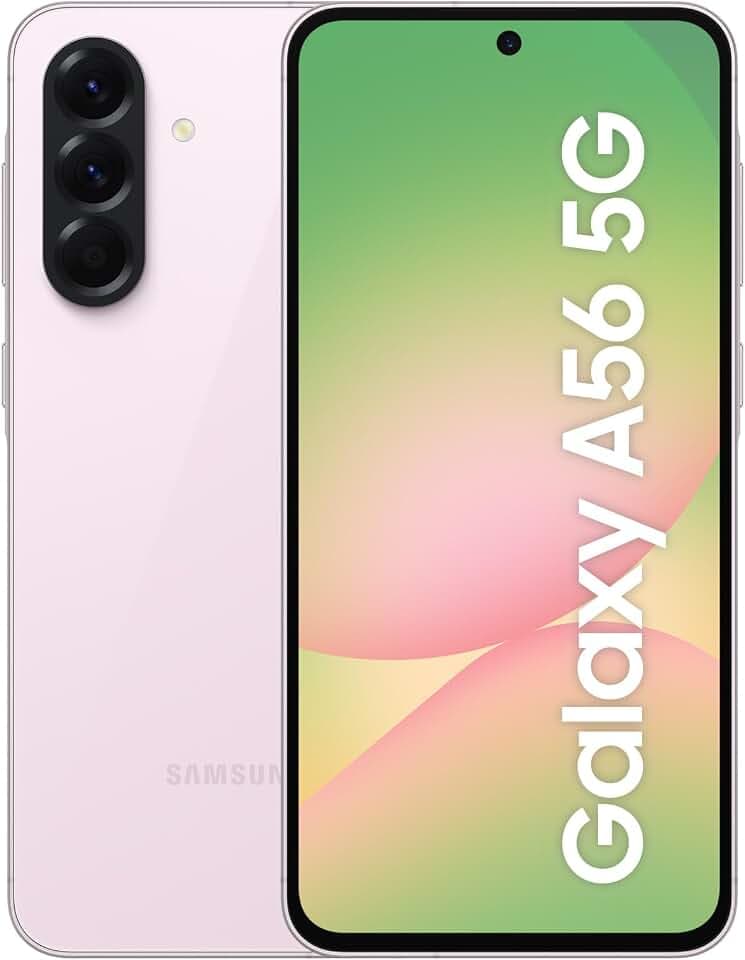 Samsung Galaxy A56 5G AI Smartphone ohne Vertrag, Simlockfreies AI Handy mit Android, 8 GB RAM, 256 GB Speicher, 50-MP-Kamera, Awesome Pink, 2,5 Jahre Herstellergarantie [Exklusiv auf Amazon]