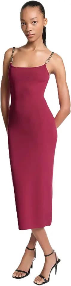 Michael Kors Women's Chain Strap Midi Dress