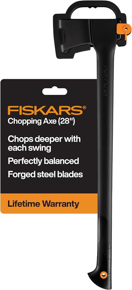 Fiskars A-Series Chopping Axe 28", for Felling Trees, Garden & Outdoor Gear