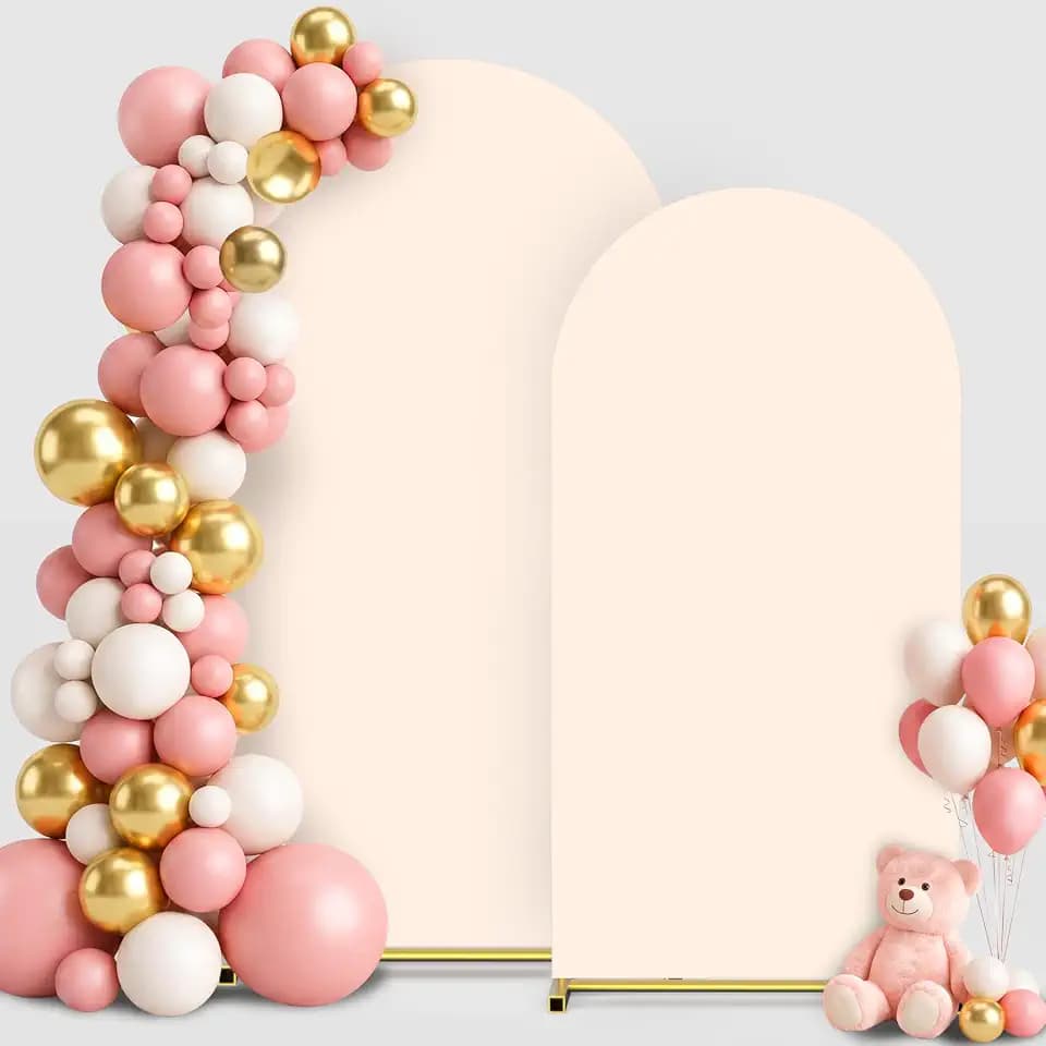 Arch Backdrop Cover Set of 2(7.2FT+6FT), Arch Covers Backdrop