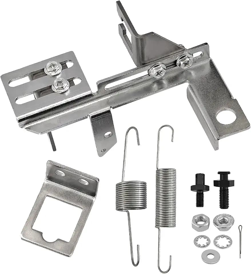 Throttle and Kickdown Cable Bracket with Springs & Linkage Studs Kit Fits for Holley Edelbrock Chevy 1977-up, 9218, TH-350 Square Mount Cable
