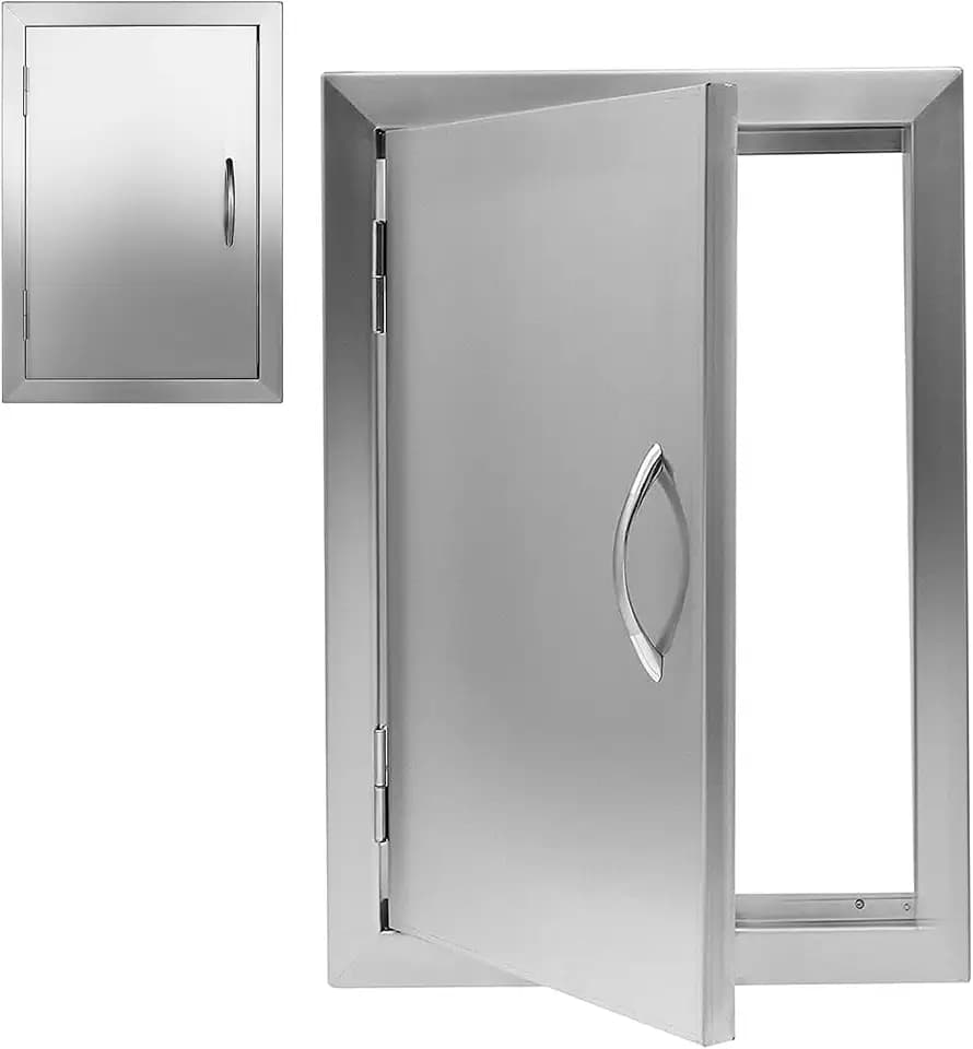 Stainless Steel Outdoor Kitchen Door 14W x 20H Inch