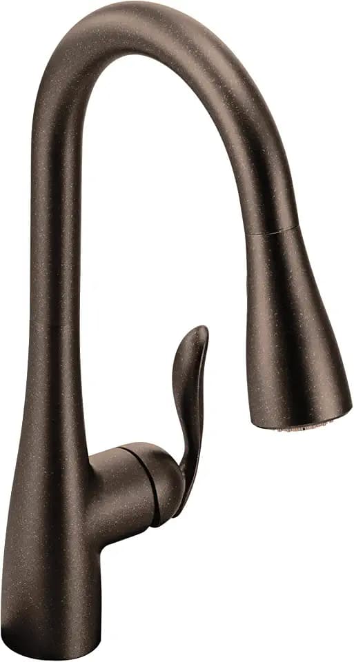 Moen 7594orb Arbor one-handle Hohe Arc-Pulldown-Küchenarmatur mit Reflex, Öl eingerieben Bronze