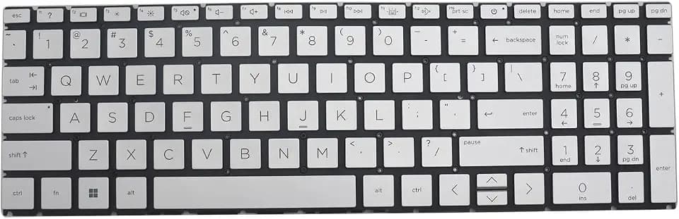 New Replacement Keyboard for HP Pavilion 15-EH 15Z-EH 15-EG 15T-EG 15-EG0010NR EG0067ST 15-EG0021NR 15-EG0070WM 15-EG1053CL 15-eh0090wm 15-eh100 15-eh1052wm Backlit US Silver
