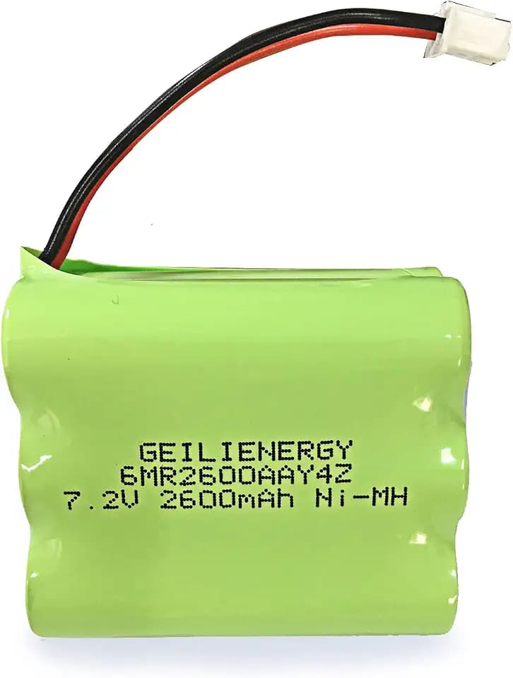 7.2V 2600mAh Ni-MH Battery Compatible with 2gig Alarm Panel 2GIG-BATT2X - GC2 BATT1X BATT2X BATT1 for 2GIG-GC2 2GIG-CNTRL2 2GIG-CP2 GCKIT311 Go Control Panel Security Alarm System (1 Pack)