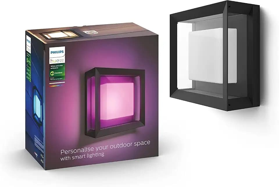 Philips Hue Außen-Wandleuchte, Gartenbeleuchtung, Schwarz
