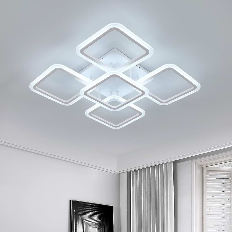 Comely Deckenlampe LED, 70W 7000LM 5 Quadratische Form LED Deckenleuchte