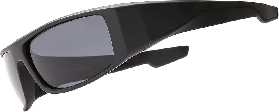 Z87 Polarized Wrap Around Sunglasses for Men Rectangular Safety Glasses UV400 for Sport Working