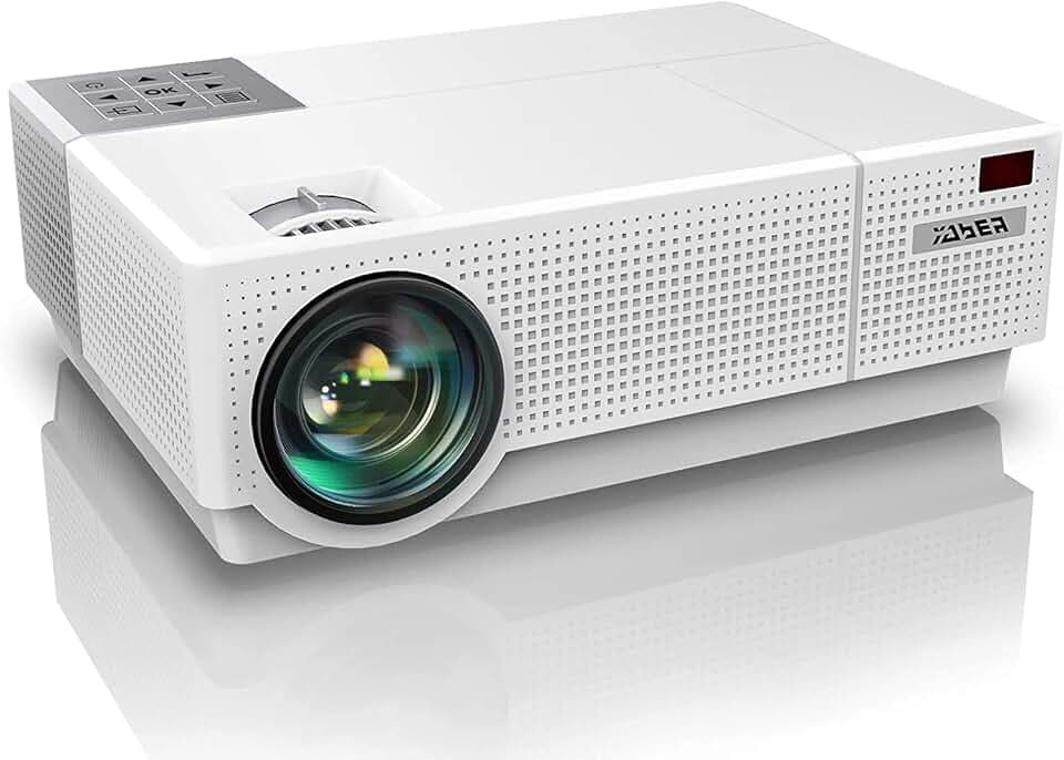 WiFi 6 Bluetooth Beamer, YABER 250 ISO Lumens Full HD 1080P Home Theater