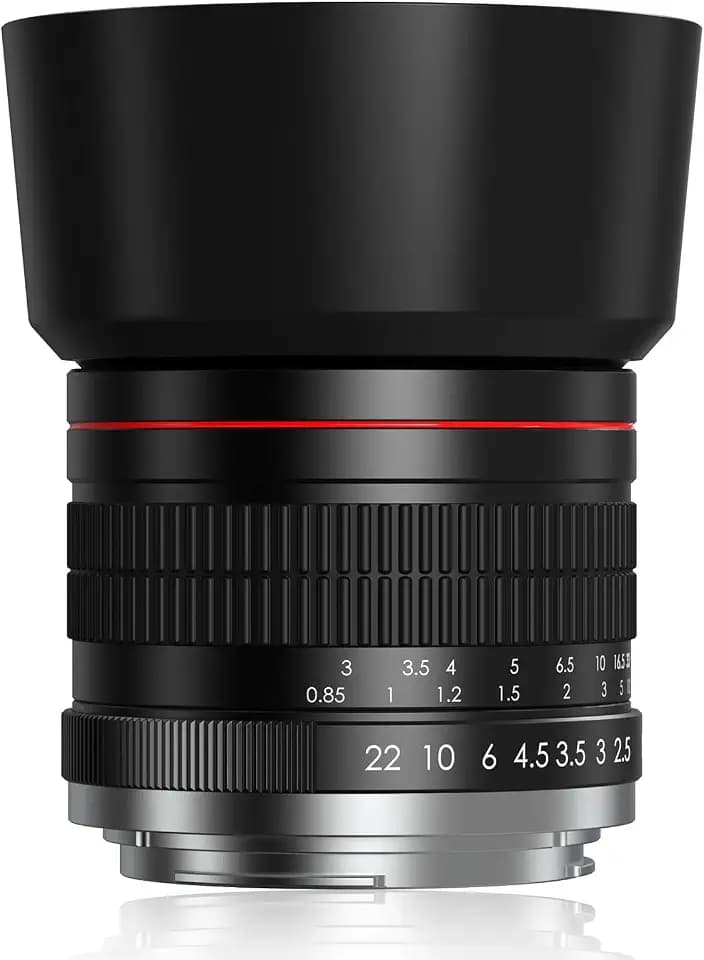 85mm Lens for Canon RF 85mm f1.8 Portrait Lens Manual Focus(MF) for Canon EOS R/Ra/RP/R3/R5/R5 C/R6/R6 Mark II /R7/R8/R10/R50/R100 Mirrorless Camera (for Canon R Series)